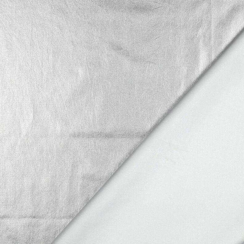 Baumwollpopeline folienveredelt Uni – silber metallic, image number 3