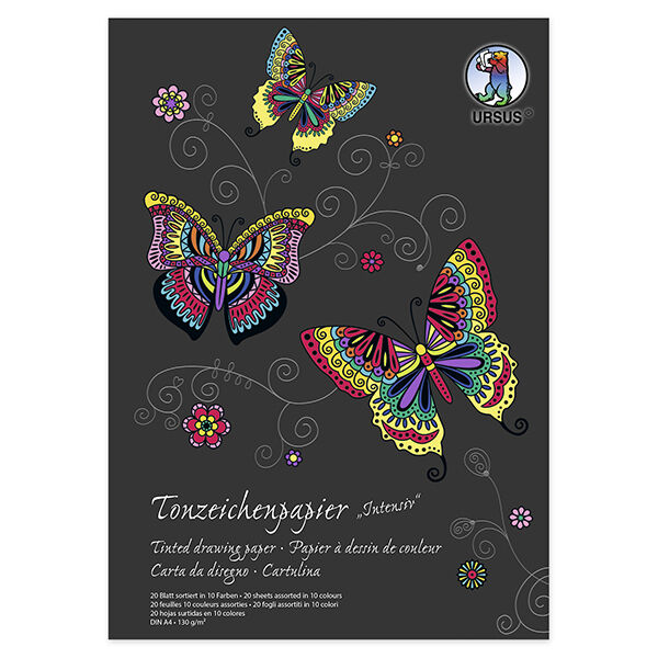 Tonzeichenpapier-Block A4 [130g/m²], 20 Blatt,  image number 1