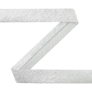 Schrägband Lurex [20 mm] - silber, 