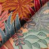 Dekostoff Jacquard Dschungelblätter – schwarz/karminrot,  thumbnail number 4