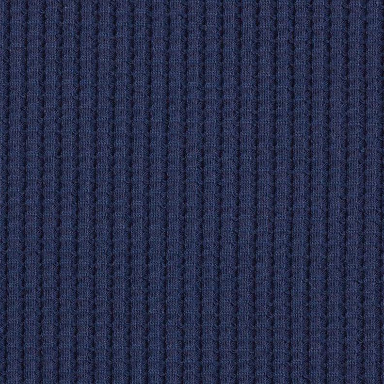 Baumwoll-Waffeljersey Uni – marineblau,  image number 4