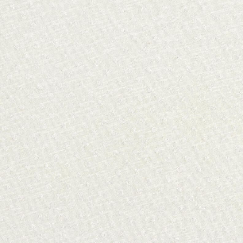 Baumwolljersey kleine Herzchen – wollweiss,  image number 1
