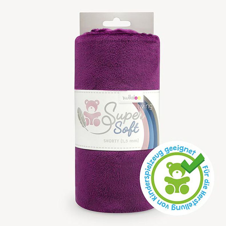 Nicki SHORTY [1 m x 0,75 m | Flor: 1,5 mm] - aubergine | Kullaloo,  image number 1