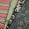 Dekostoff Gobelin Mandala Blumen – schwarz/blau,  thumbnail number 5