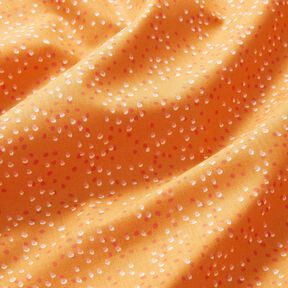 Baumwollstoff Cretonne Pünktchen – pfirsichorange, 