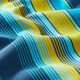 Outdoorstoff Canvas Streifen – blau/senf,  thumbnail number 2