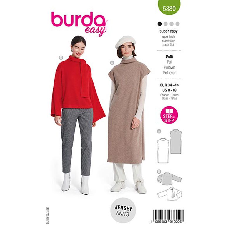 Pullover | Burda 5880 | 34-44, image number 1