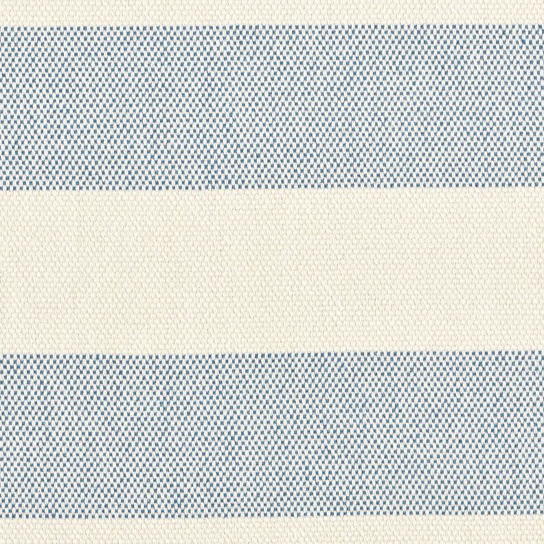 Dekostoff Panama breite Streifen &ndash; blaugrau/hellbeige,  image number 1