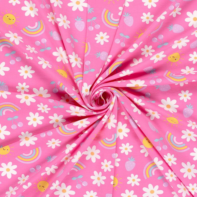 Baumwolljersey Sommer in der Luft – rosa,  image number 3