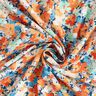 Viskosestoff gesprenkelte Blümchen – terracotta/blau,  thumbnail number 3