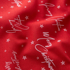 Dekostoff Canvas Weihnachtsgruß – rot/weiss, 