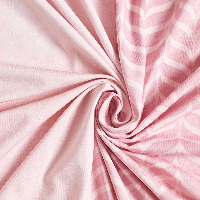 Baumwolljersey schlafendes Glitzer-Reh Panel | Glitzerpüppi – rosé/hellaltrosa, image number 3