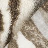 Kunstfell abstrakte Streifen – wollweiss/taupe,  thumbnail number 4