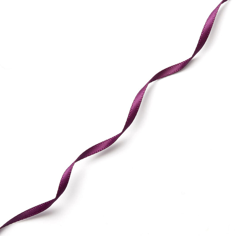 Satinband [3 mm] – aubergine,  image number 2