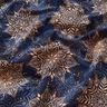 French Terry Sommersweat Mandala | Glitzerpüppi – marineblau/apricot,  thumbnail number 2