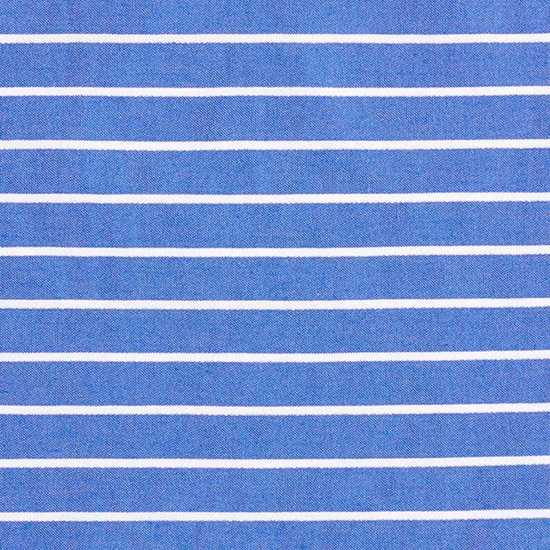 Viskose-Stretch mit Glitzerstreifen – blau/weiss,  image number 1