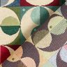 Dekostoff Gobelin Kreise und Quadrate – hellbeige/blau,  thumbnail number 4