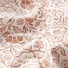 Baumwollstoff Cretonne zartes Blumenmuster – weiss/zimt,  thumbnail number 2
