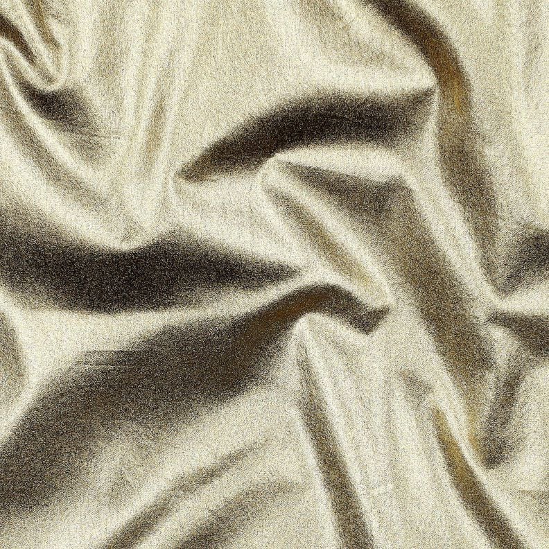 Baumwollpopeline folienveredelt Uni – gold metallic, image number 2