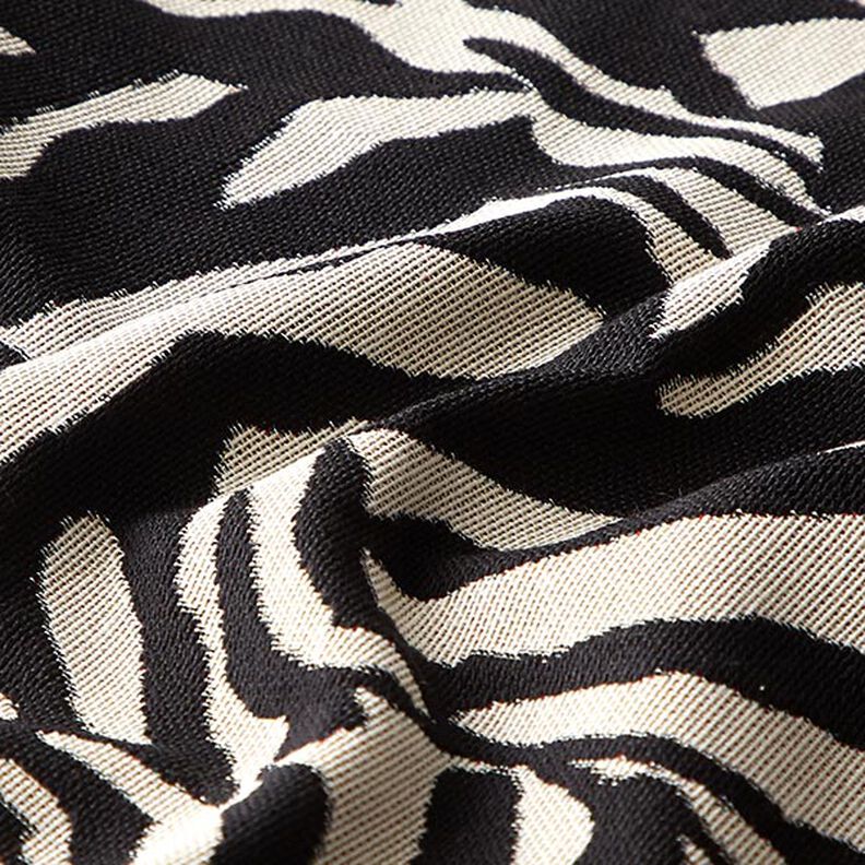 Jacquard Gobelin zebra – schwarz/weiss,  image number 2