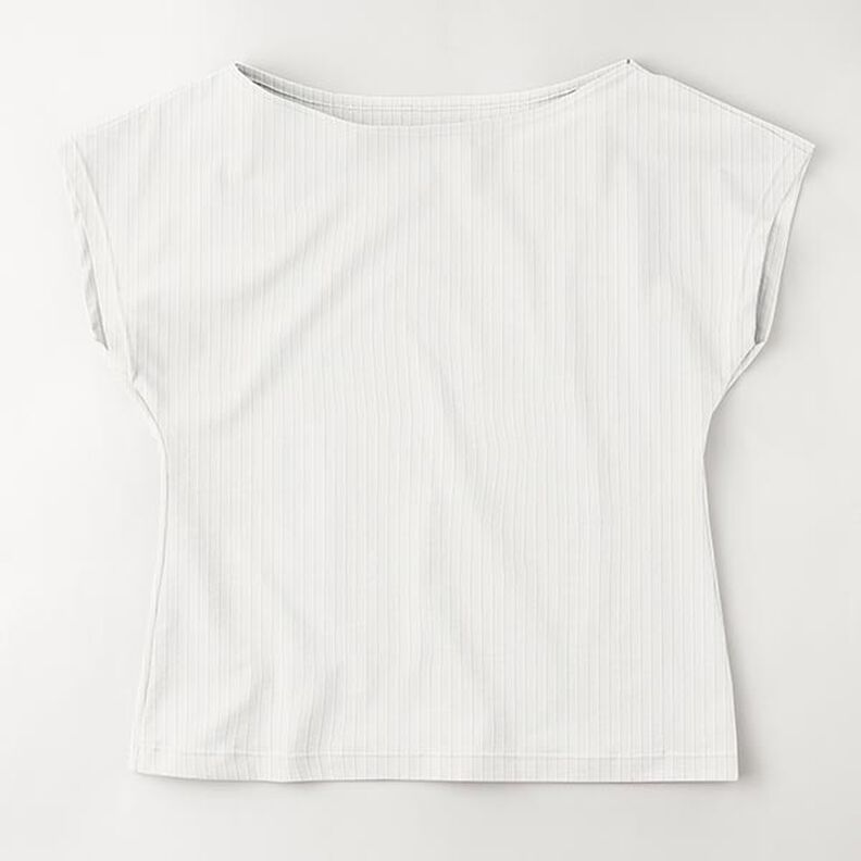 Rippenjersey uni – wollweiss,  image number 7