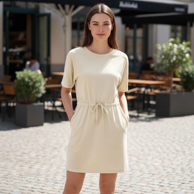 Viskose Twill Stretch Uni &ndash; creme,  image number 4