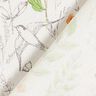 Dekostoff Halbpanama gezeichnete Wildblumen – weiss/rosa,  thumbnail number 4