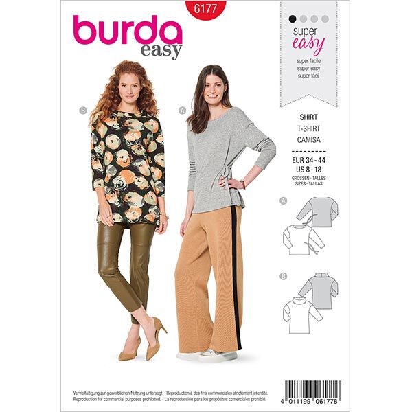 Shirt | Burda 6177 | 34-44, image number 1