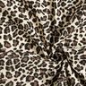 Musselin/ Doppel-Krinkel Gewebe Leoprint – hellbeige/schokolade,  thumbnail number 3