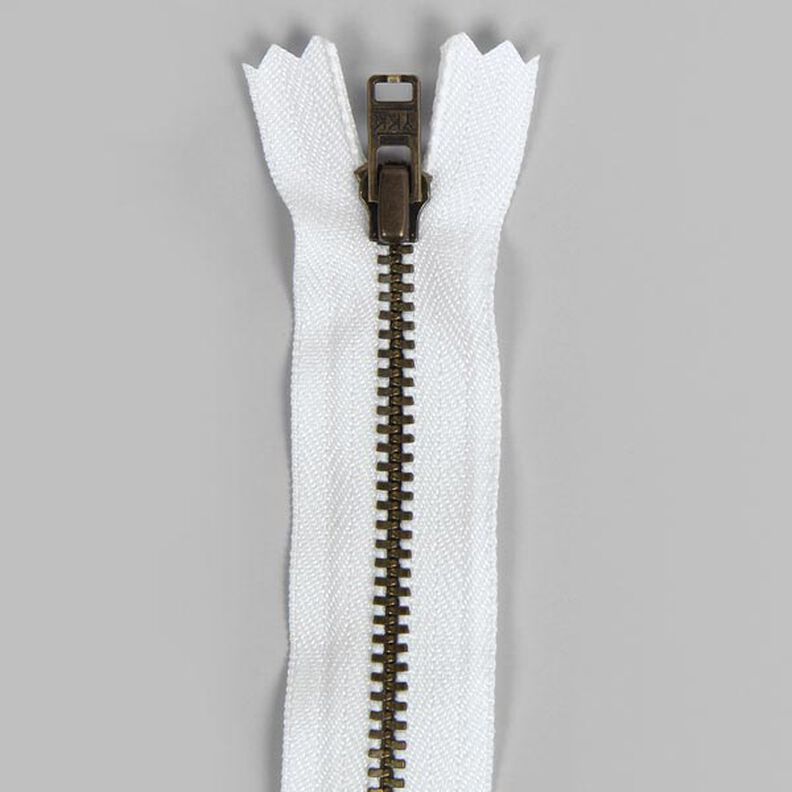 Reißverschluss nicht teilbar| Metall antik (501),  image number 1