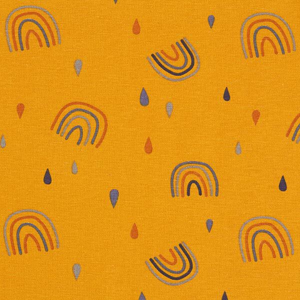 Dekostoff Canvas Regenbogen – senf, image number 1