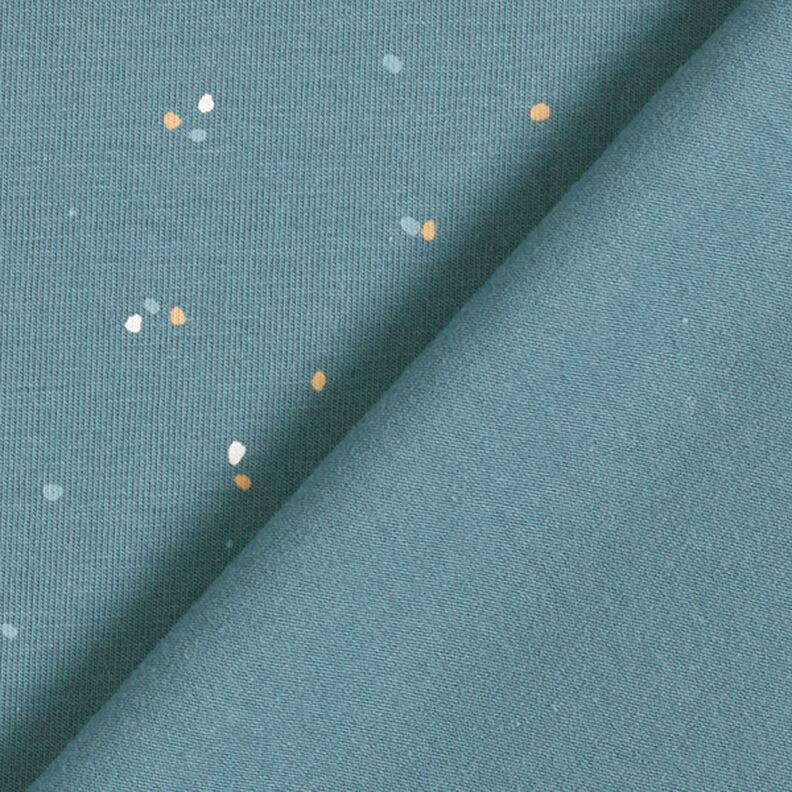 Baumwolljersey unregelmässige Klekse  – jeansblau,  image number 4