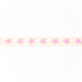 Webband Baumwolle Sterne – rosa, 