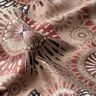 Dekostoff Jacquard elegantes Mandala – dunkeltaupe/burgunder,  thumbnail number 2