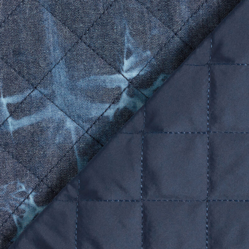 Steppstoff Chambray gebatikt – jeansblau,  image number 5