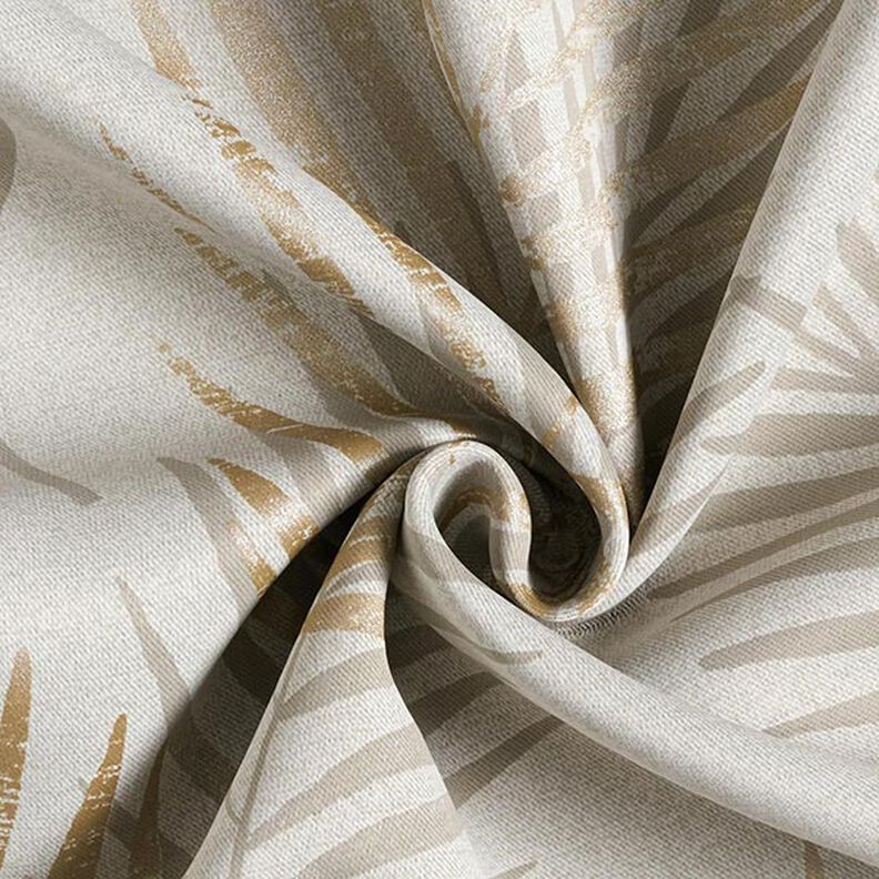Verdunkelungsstoff Palmwedel Metallic – beige/gold,  image number 3