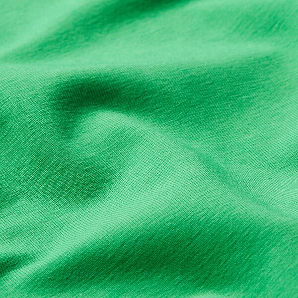 Baumwolljersey Medium Uni – grün | Reststück 50cm
