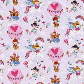 Baumwollstoff Cretonne Prinzessin – pastellviolett, 