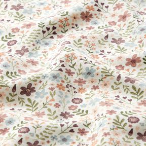 Baumwolljersey Blumenwiese – elfenbein, 