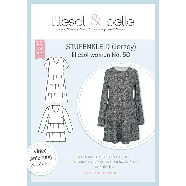 Stufenkleid Jersey | Lillesol & Pelle No. 50 | 34-50,  image number 1