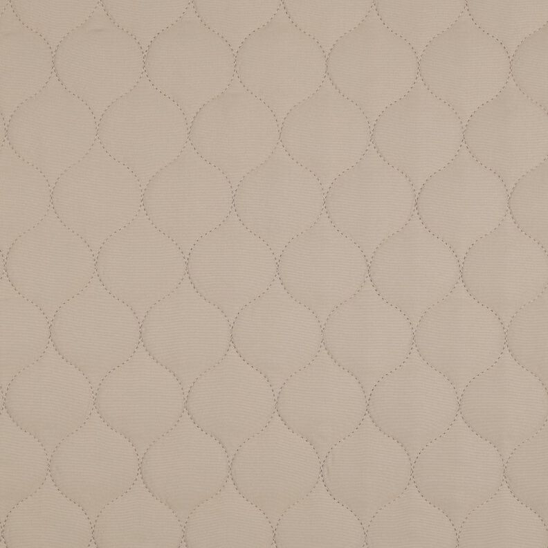 Steppstoff Kreismuster | Poppy Fabrics &ndash; dunkelbeige,  image number 1