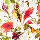 Outdoorstoff Canvas Blüten und Schmetterlinge – weiss/lila,  thumbnail number 3