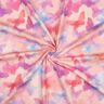 Baumwolljersey bunte Schmetterlinge Digitaldruck | Poppy Fabrics – rosé/blau,  thumbnail number 3