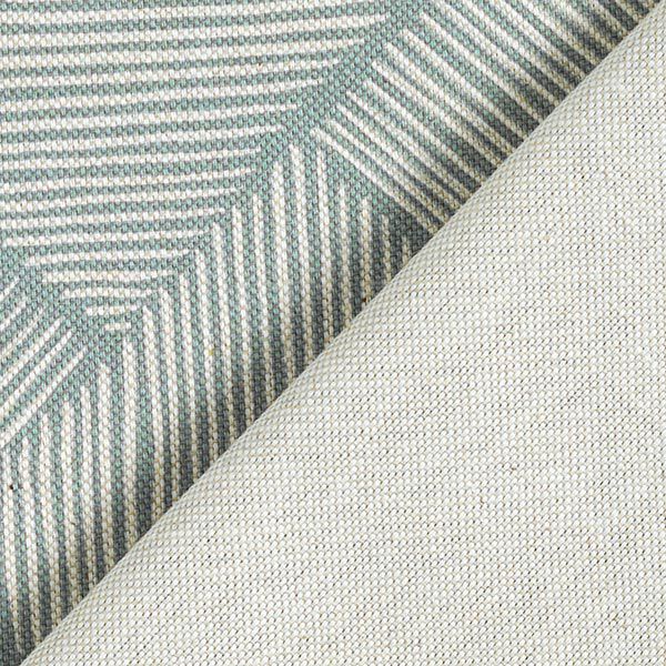 Dekostoff Halbpanama Linien-Patchwork – schilf/natur