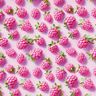 Baumwollstoff Popeline knallige Himbeeren – pastellviolett/apfelgrün,  thumbnail number 1