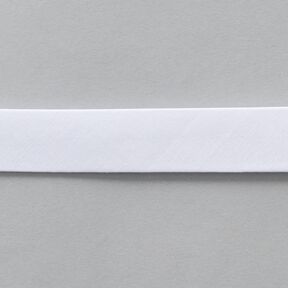 Schrägband Bio-Baumwolle [20 mm] – weiss, 