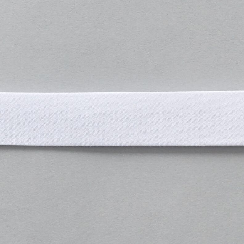 Schrägband Bio-Baumwolle [20 mm] – weiss,  image number 1