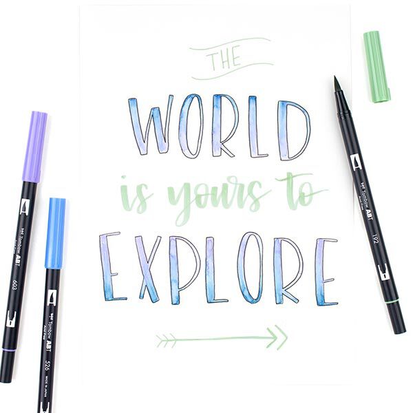 ABT Dual Brush Pen Aquarell Pastellfarben Set [ 18 Stück ] | Tombow,  image number 9