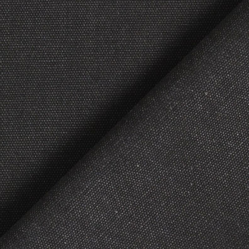 Dekostoff Canvas gewachst – schwarz,  image number 3