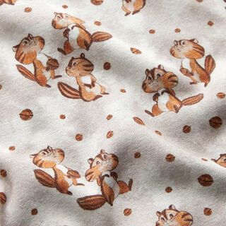 Alpenfleece Steifenhörnchen auf Futtersuche  – helltaupe, 